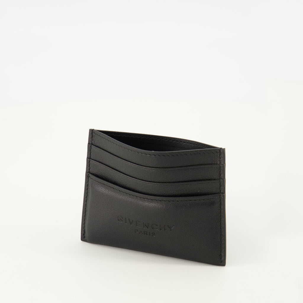 Petite maroquinerie Black Leather Card Holder Givenchy Noir Homme
