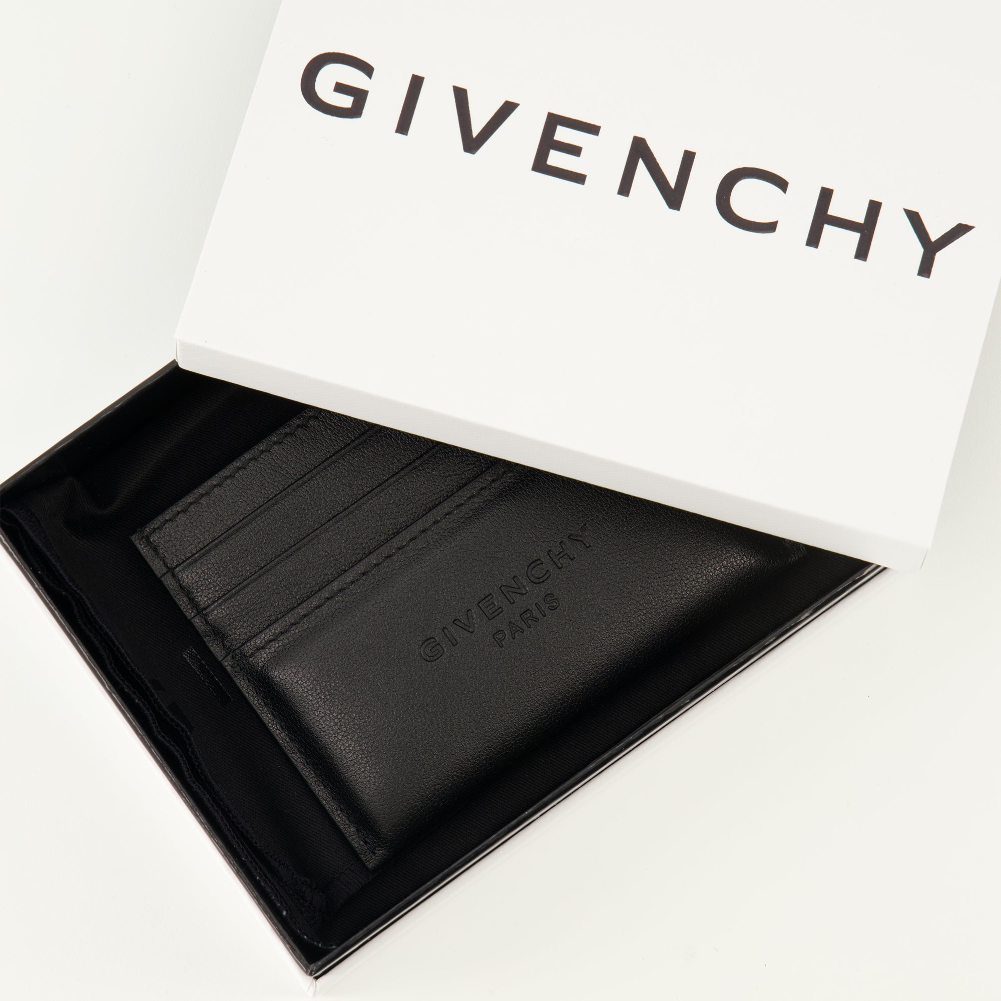Petite maroquinerie Porte-cartes en cuir noir Givenchy Noir Homme
