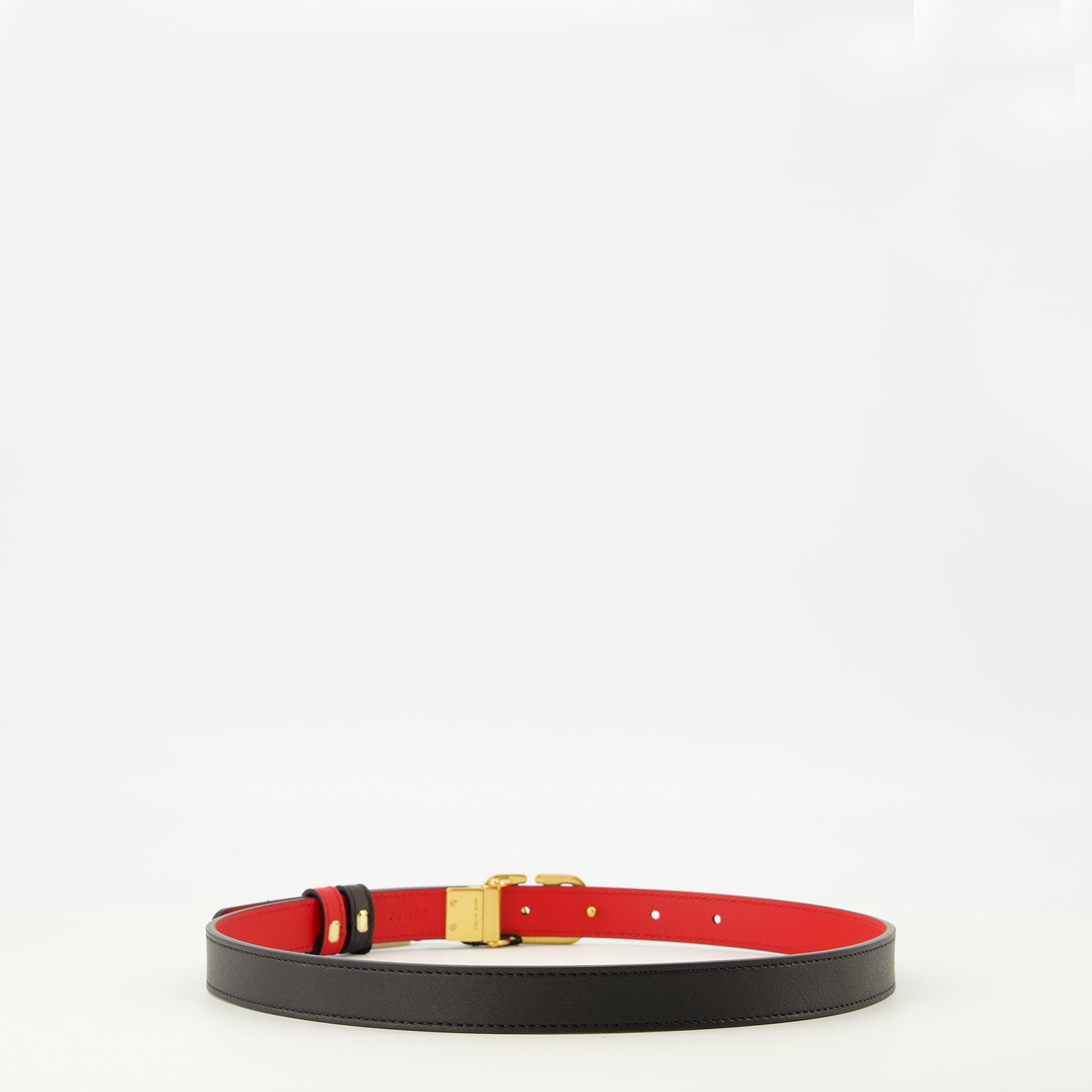 Ceintures Ceinture réversible noir et rouge 20 mm Valentino Garavani Noir Femme