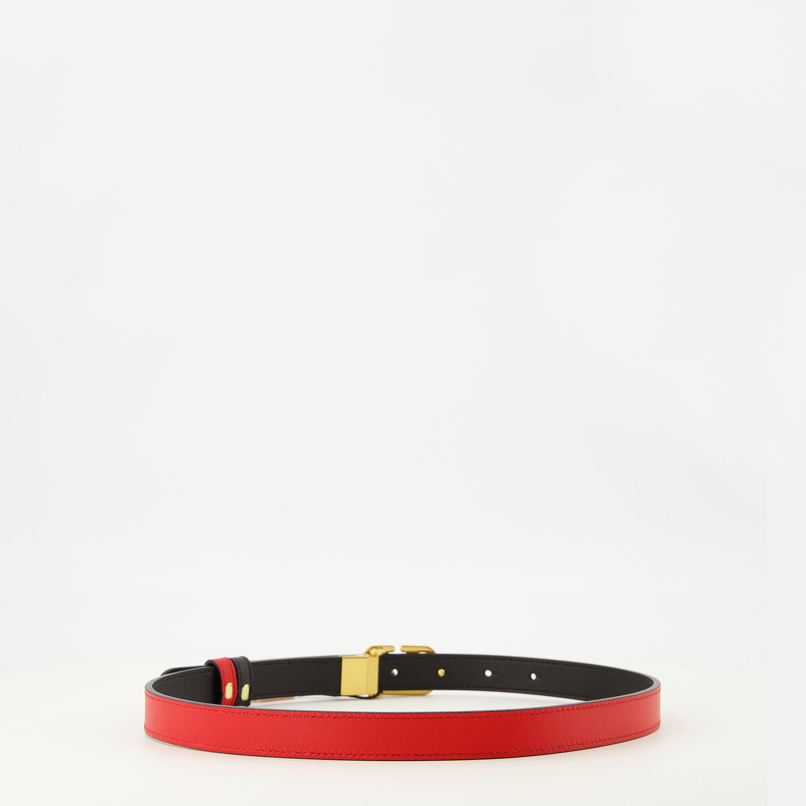 Ceintures Ceinture réversible noir et rouge 20 mm Valentino Garavani Noir Femme