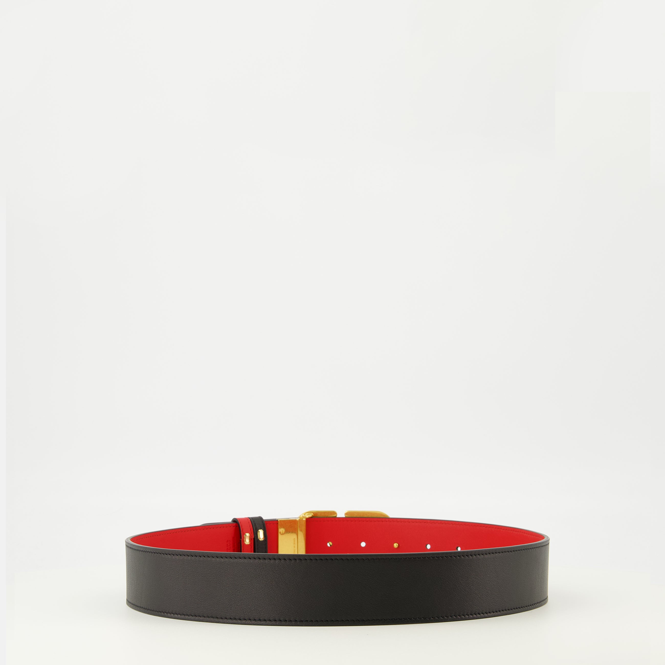Ceintures Ceinture réversible noir et rouge 40 mm Valentino Garavani Noir Femme