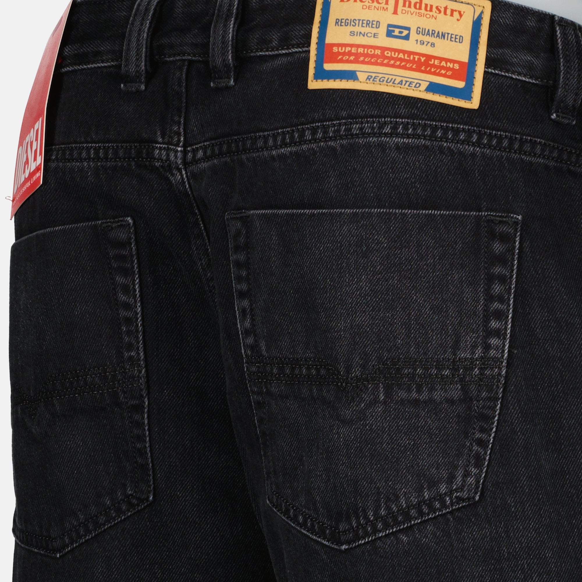 Pantalons Jean D-Eeper 1980 L32 noir Diesel Noir Homme