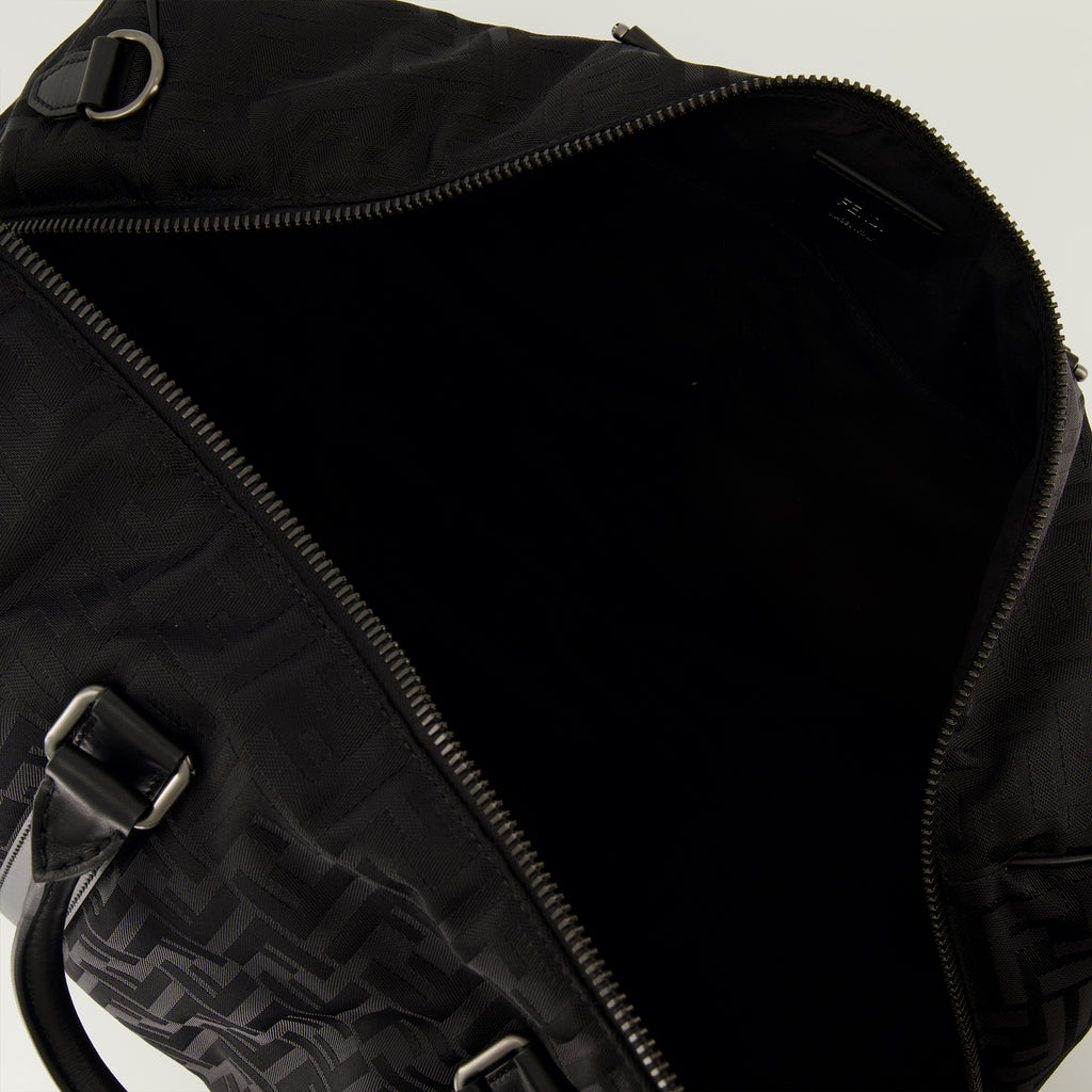 Sacs de sport et voyage FF Black Travel Bag Fendi Noir Homme