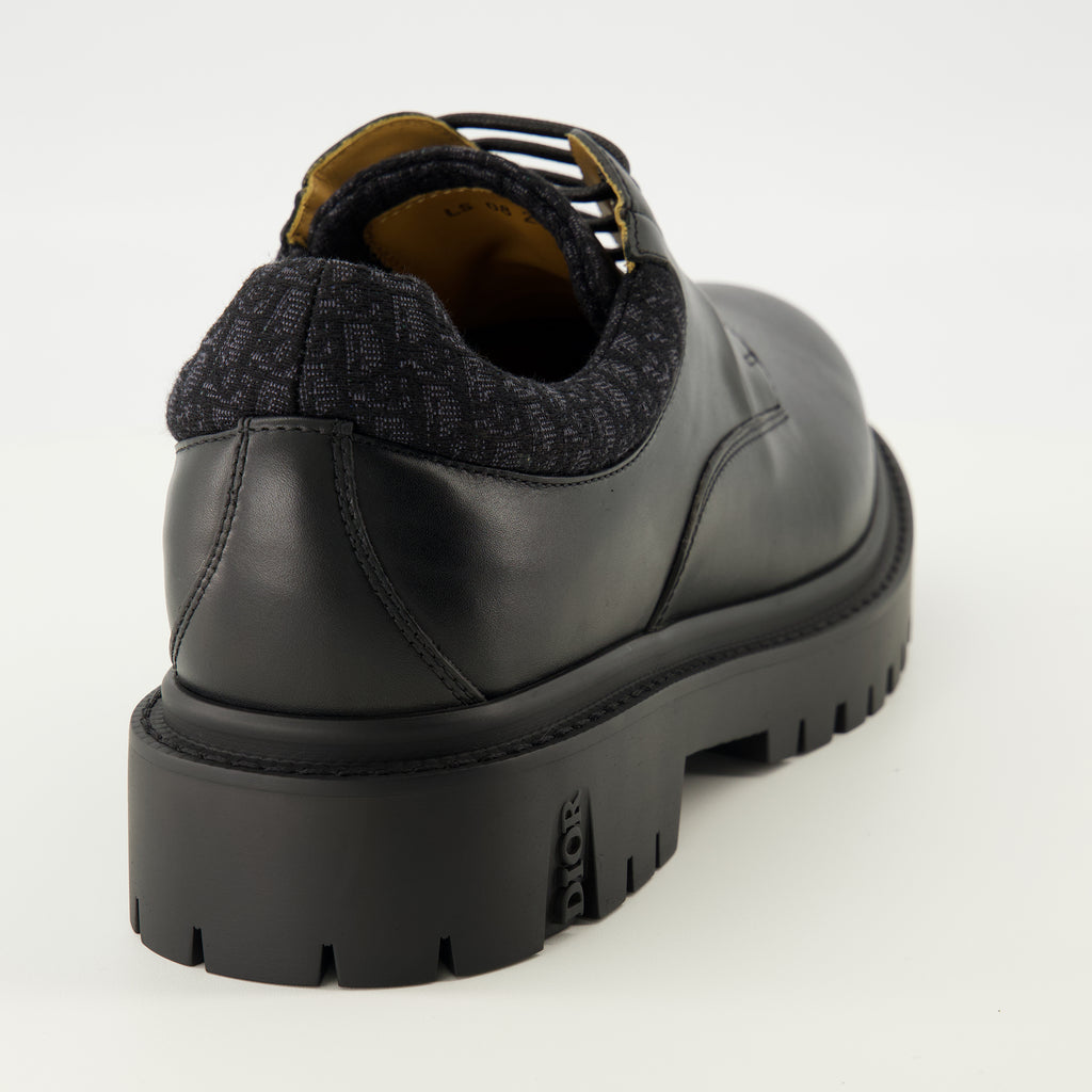 Image of the black Derby Explorer III by Dior for Men - Spring-Summer 2026 - Top detailed view