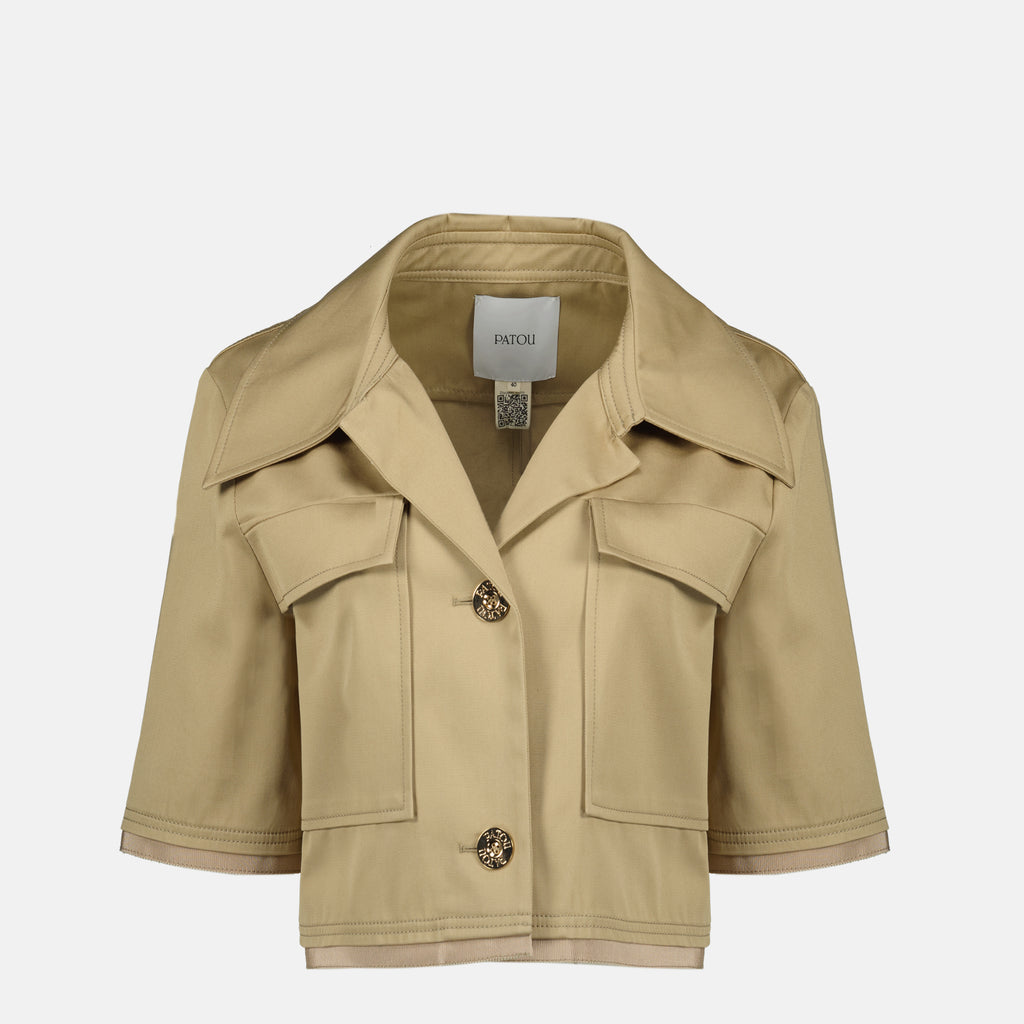 Vestes Casaco Curto Bege Patou Beige Femme