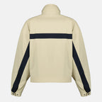 Imagen de la chaqueta de algodón beige de Saint Laurent para Mujer - Temporada Primavera-Verano 2026 - Vista Trasera