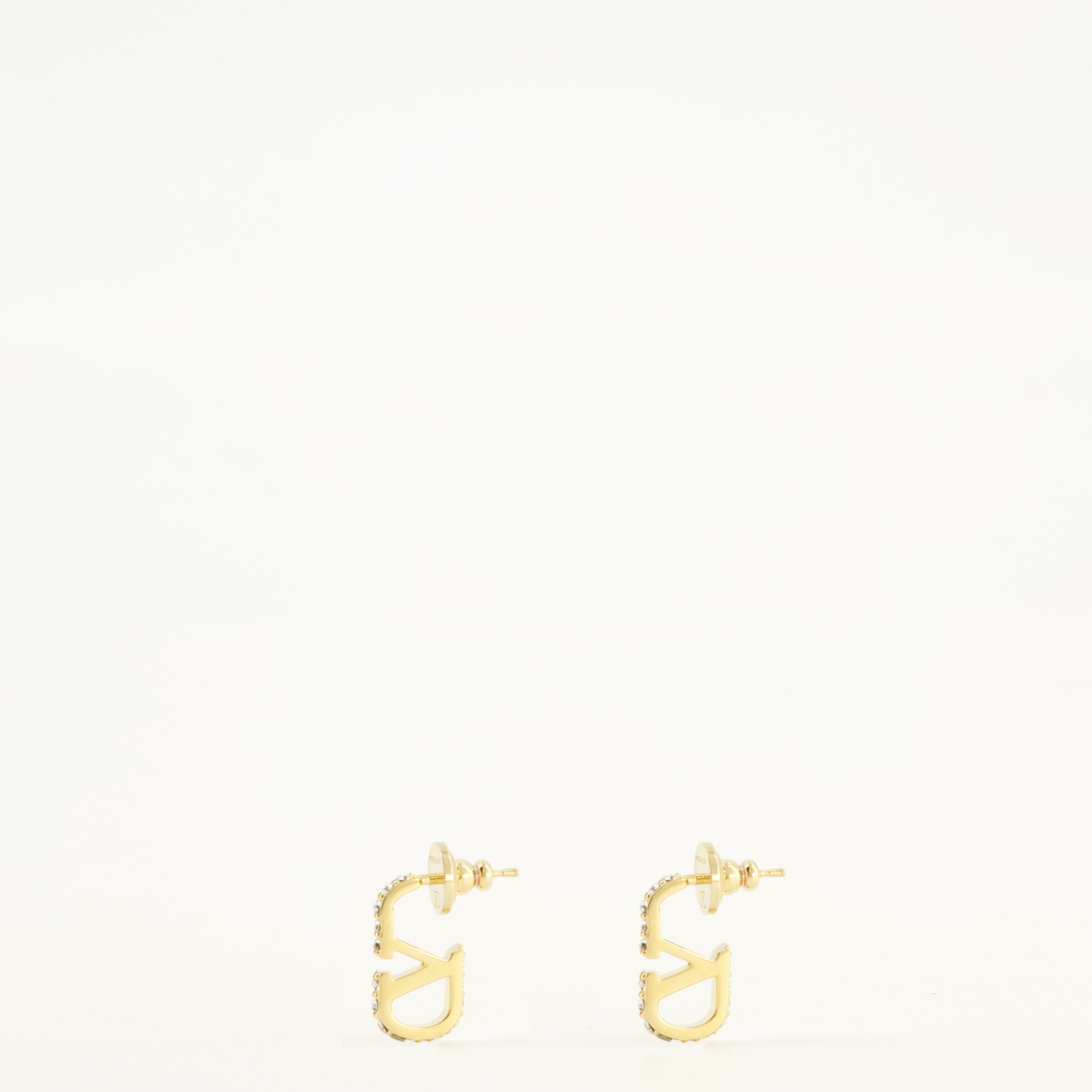 Bijoux Boucles d'oreilles VLogo avec Cristaux Swarovski® Valentino Garavani Doré Femme