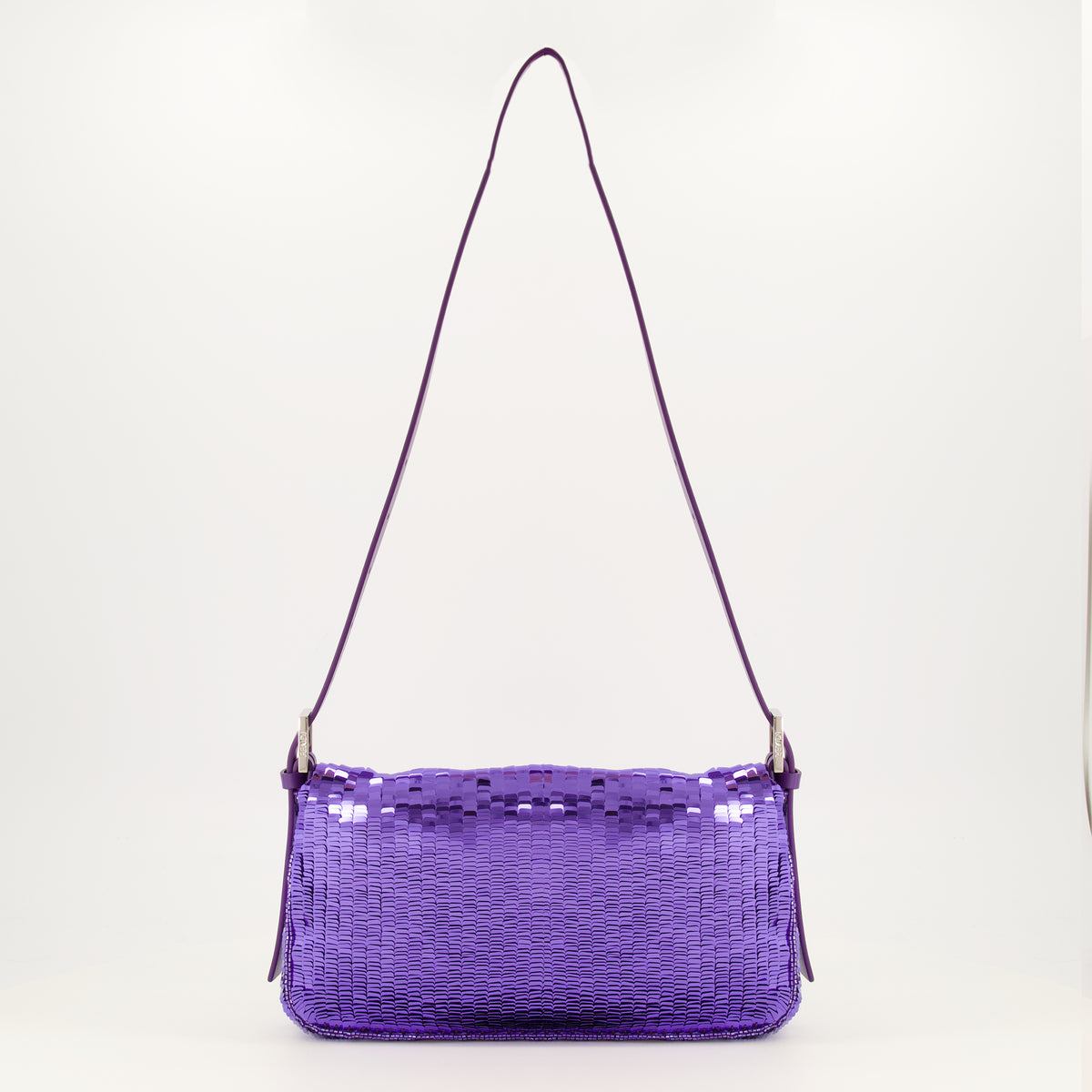 Sacs à main et épaule Borsa Baguette Viola con Paillettes Fendi Violet Femme