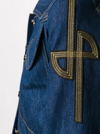 Imagen de la chaqueta de denim bordada de la marca Patou para mujer - Temporada Otoño-Invierno 2025 - Vista Detallada 5