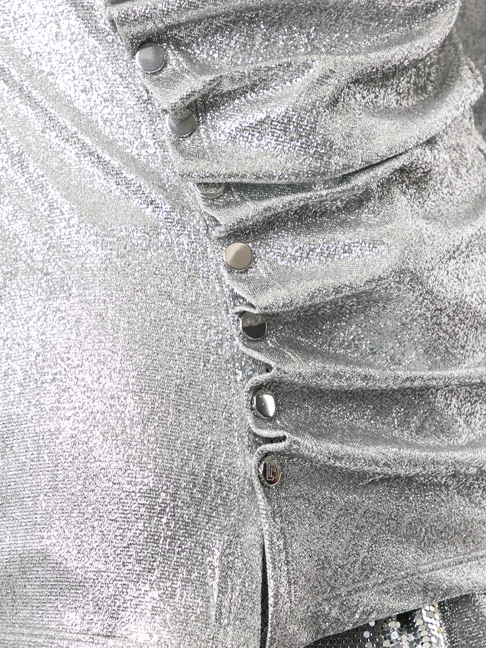 Tops Draped Lurex Top Rabanne Silver Femme