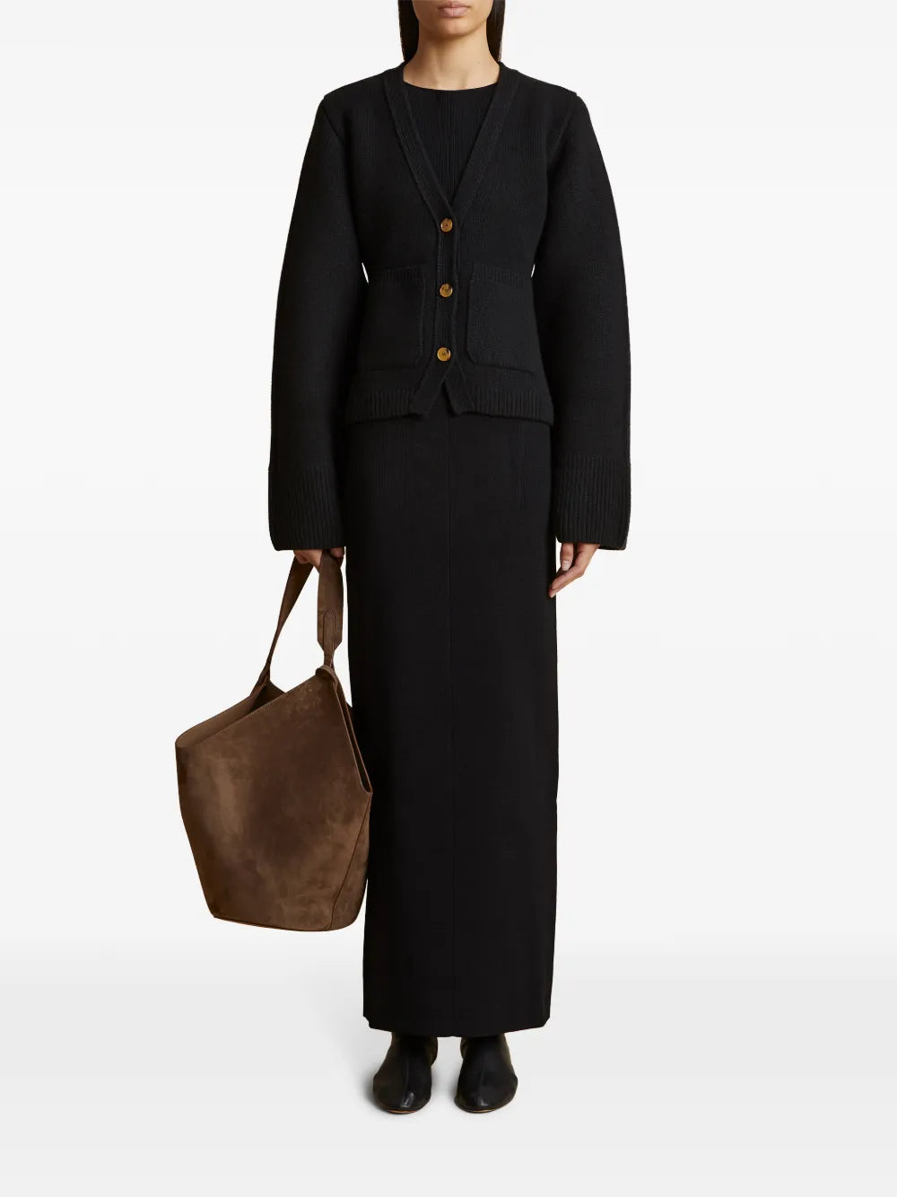 여성을 위한 Khaite 스칼렛 가디건 이미지 - 2025 가을-겨울 - 뒷면 보기