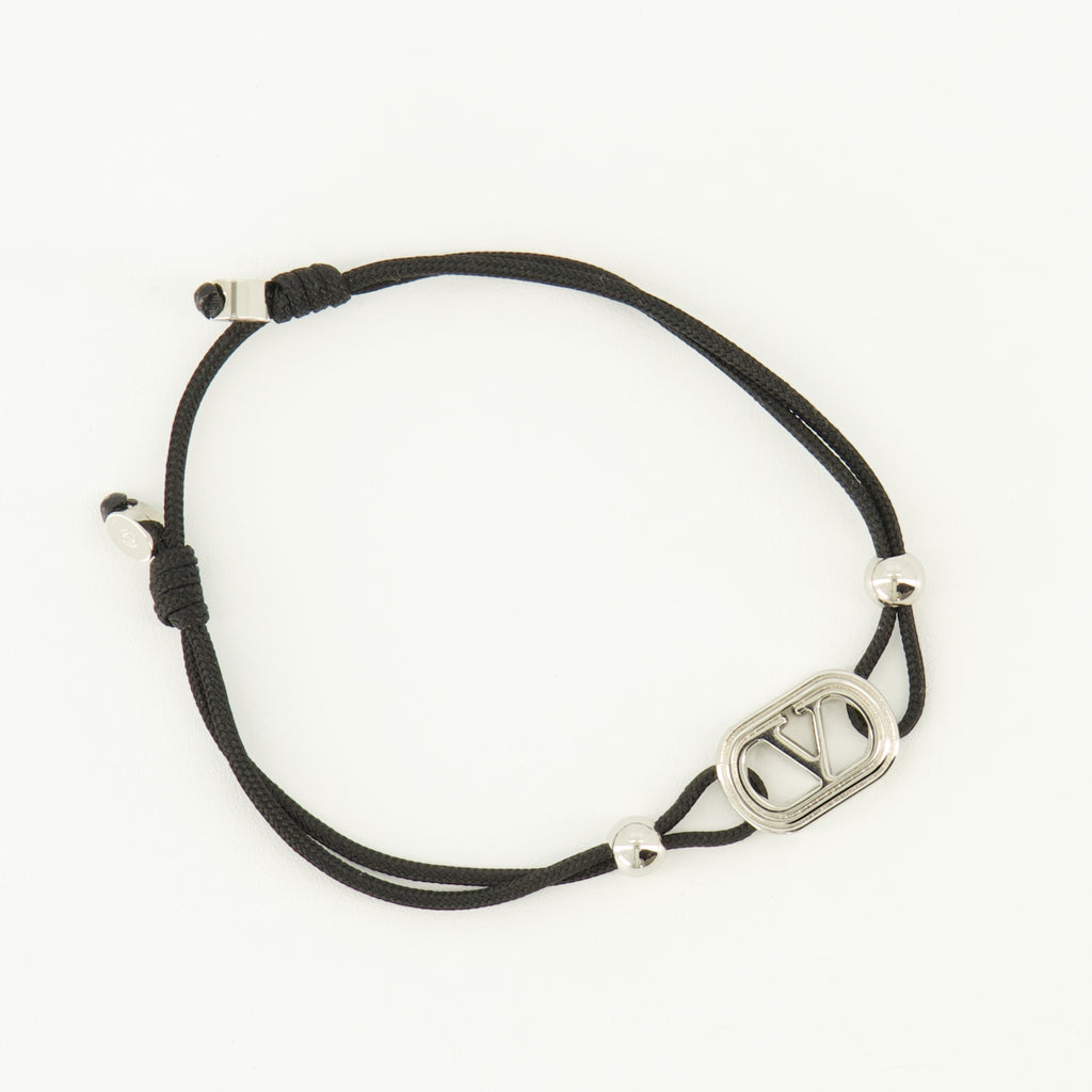 Bijoux ブラックコードオヴァレットブレスレット Valentino Garavani Noir Homme