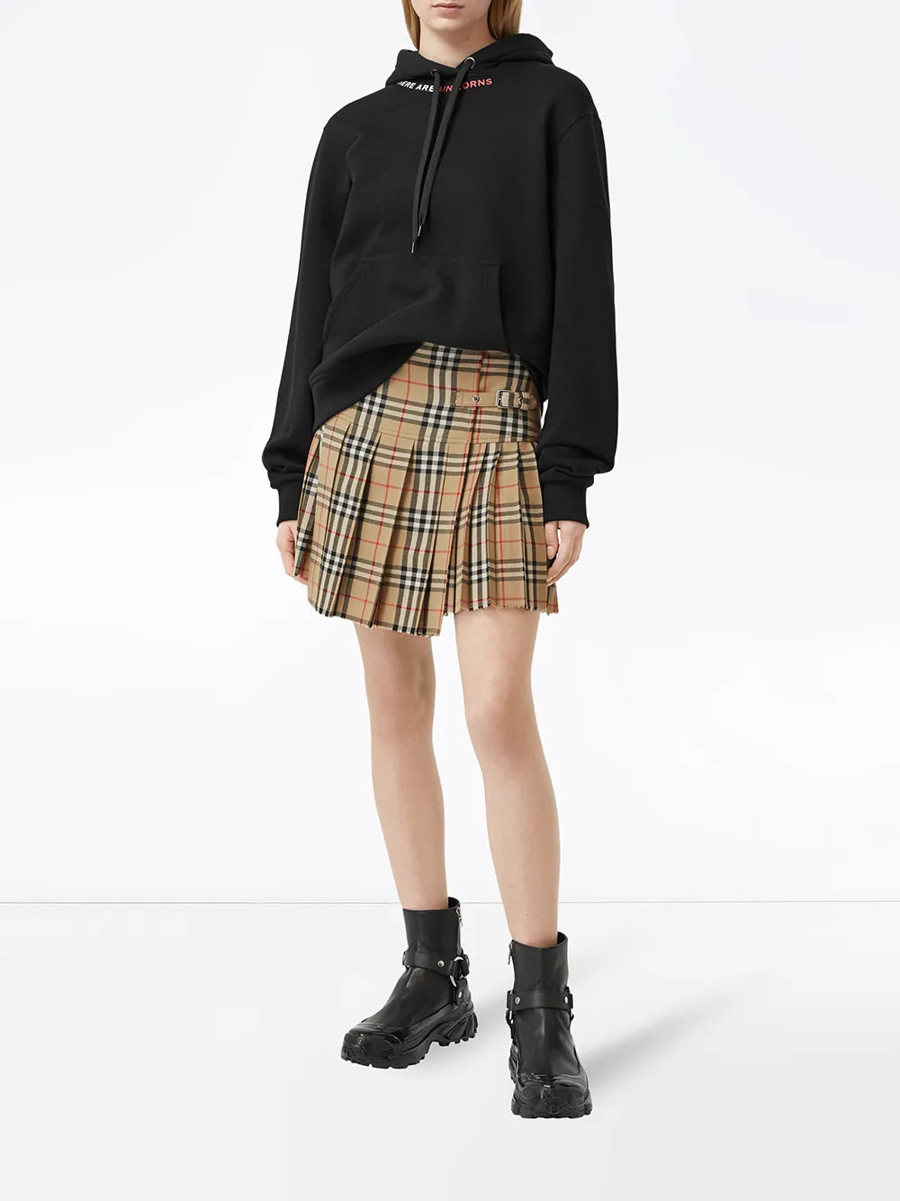 Skirts Checkered Skirt Burberry Beige Women