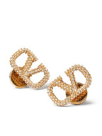 Schmuck Vlogo Kristallohrringe Valentino Garavani Gold Damen