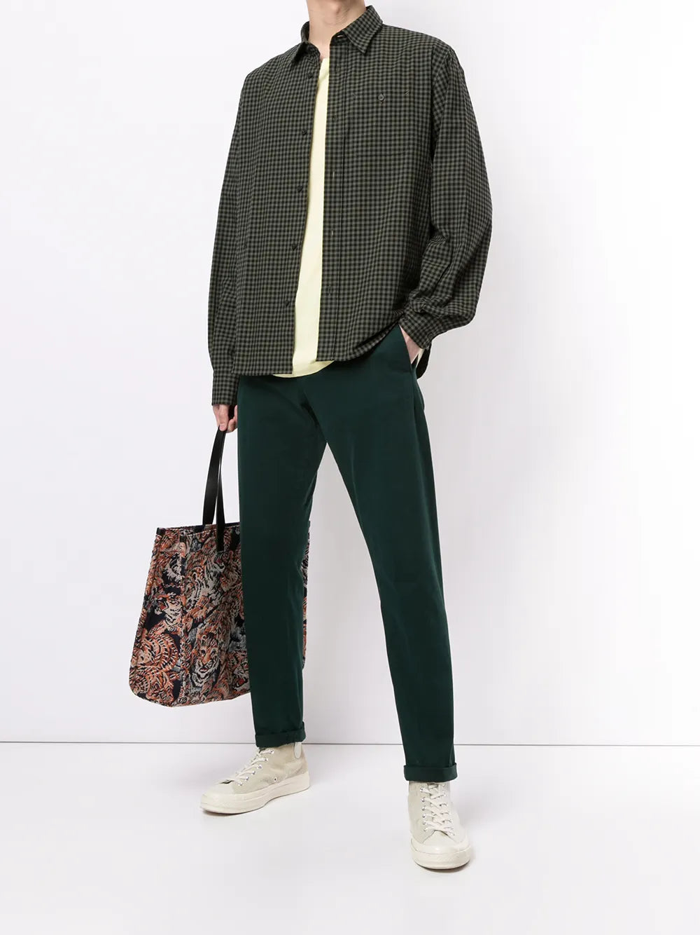 Camisas Camisa a cuadros Kenzo Gris Homme