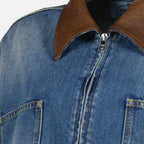 Vestes Veste en jean courte Prada Bleu Femme