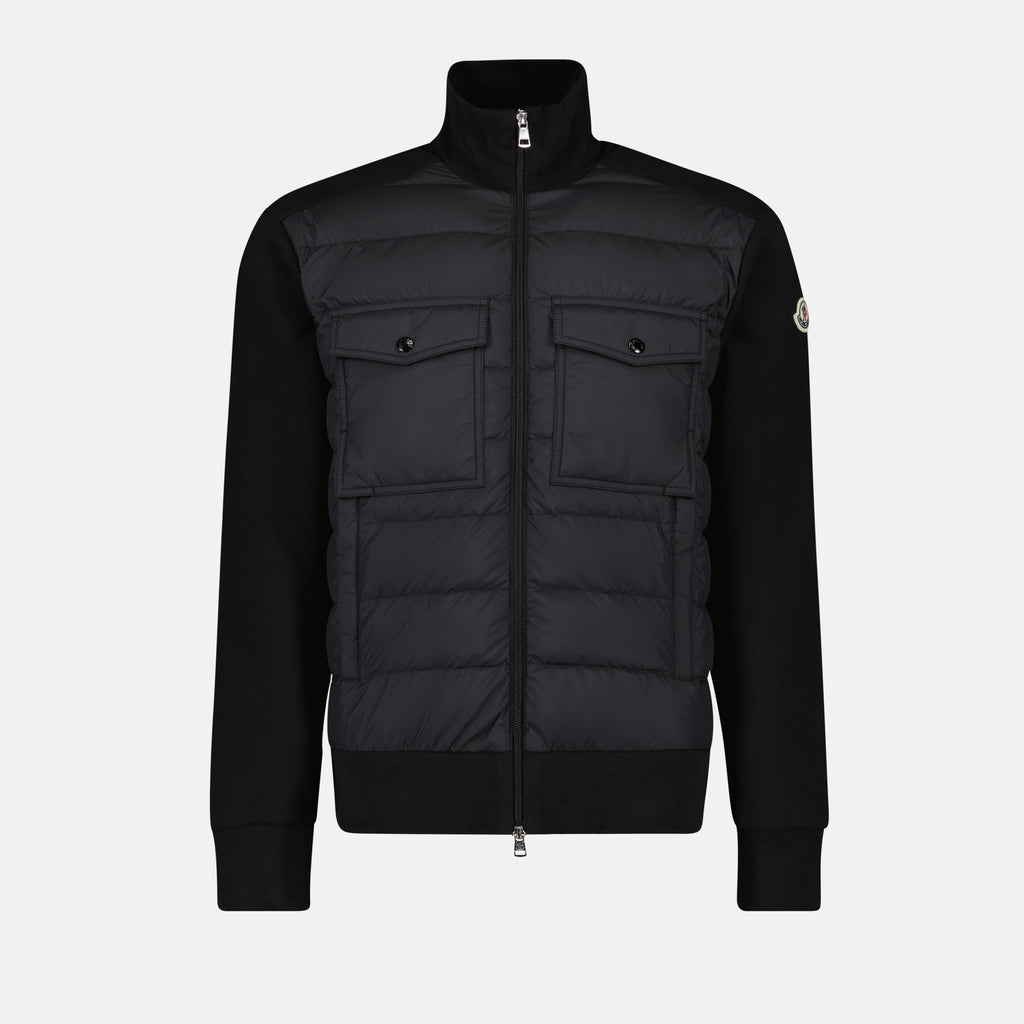 Vestes Veste bi-matière Moncler Noir Homme