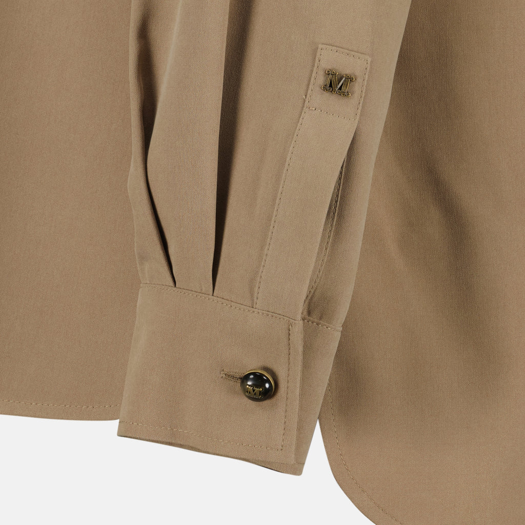 Imagen de la camisa de seda marrón de la marca Max Mara para Mujer - Temporada Primavera-Verano 2026 - Vista Detallada_2