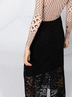 Skirts Lace Skirt Rabanne Black Women