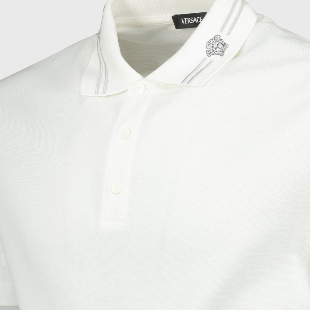 Polos Polo Medusa Versace Blanc Homme