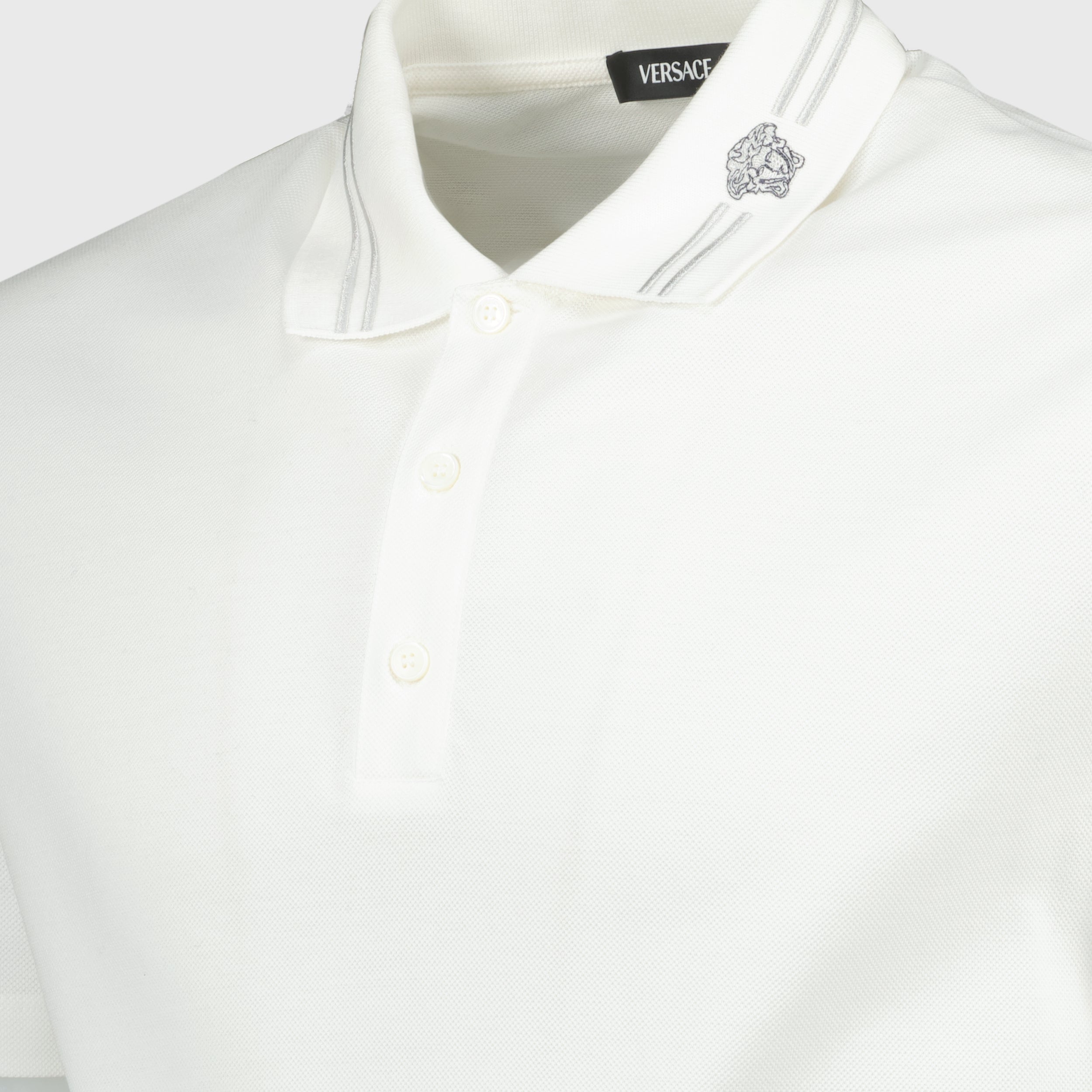Polos Polo Medusa Versace Blanc Homme