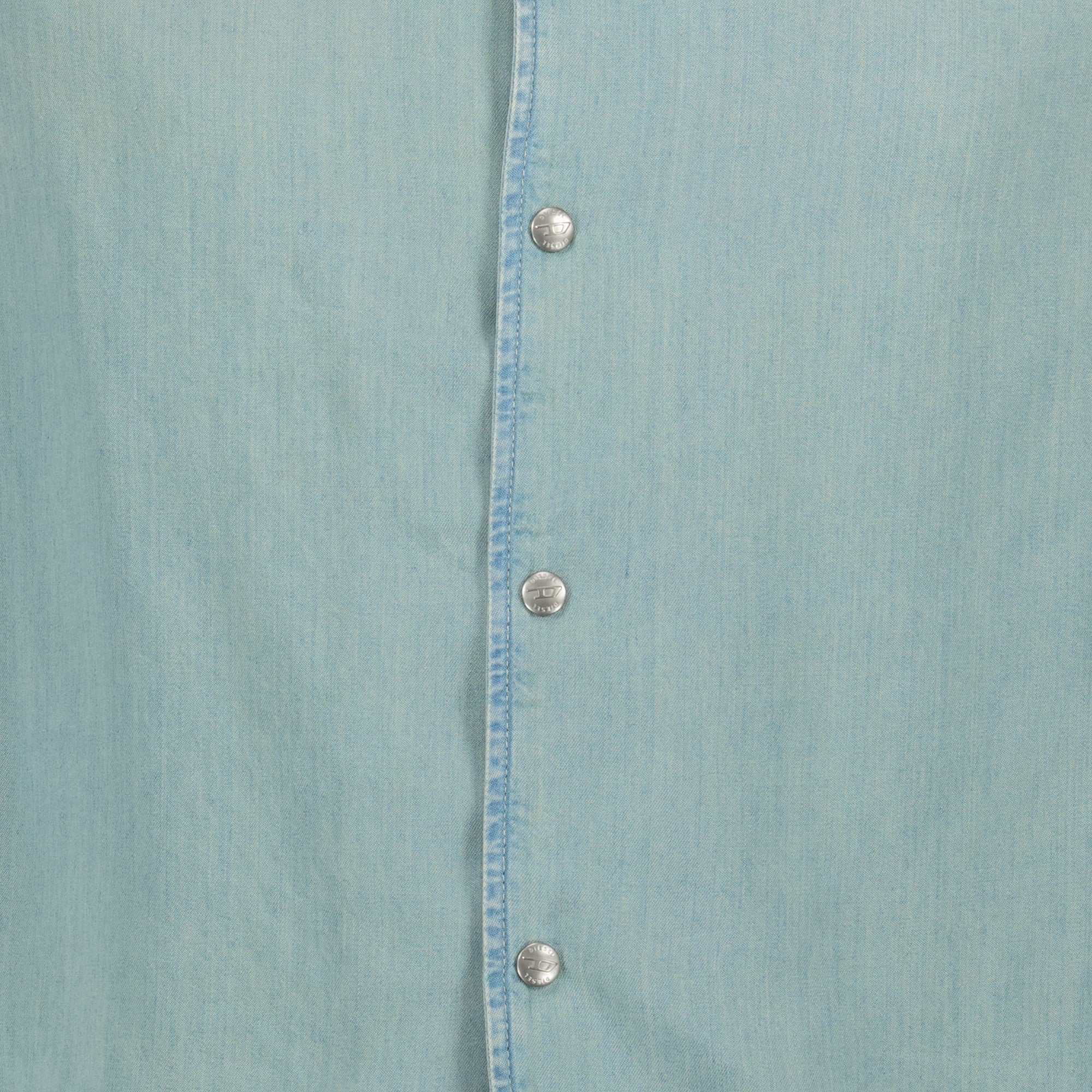 Immagine della camicia D-Banni effetto denim di Diesel per Uomo - Stagione Primavera-Estate 2026 - Vista Dettagliata_1