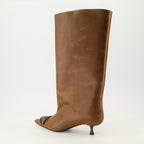 Imagem das botas D-Venus da Diesel para mulheres - Outono-Inverno 2025 - Vista em três quartos traseira direita