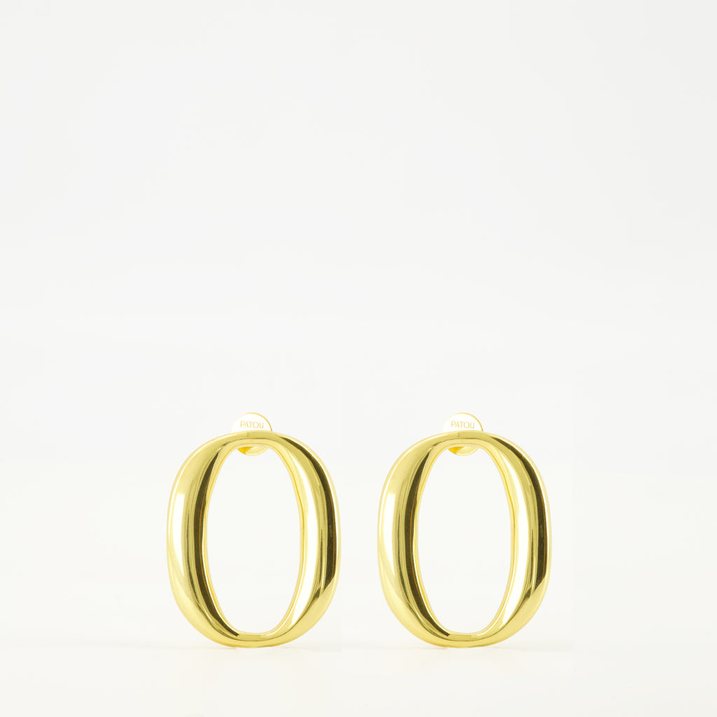Immagine degli orecchini ovali del marchio Patou per Donna - Stagione Autunno-Inverno 2025 - Vista Frontale
