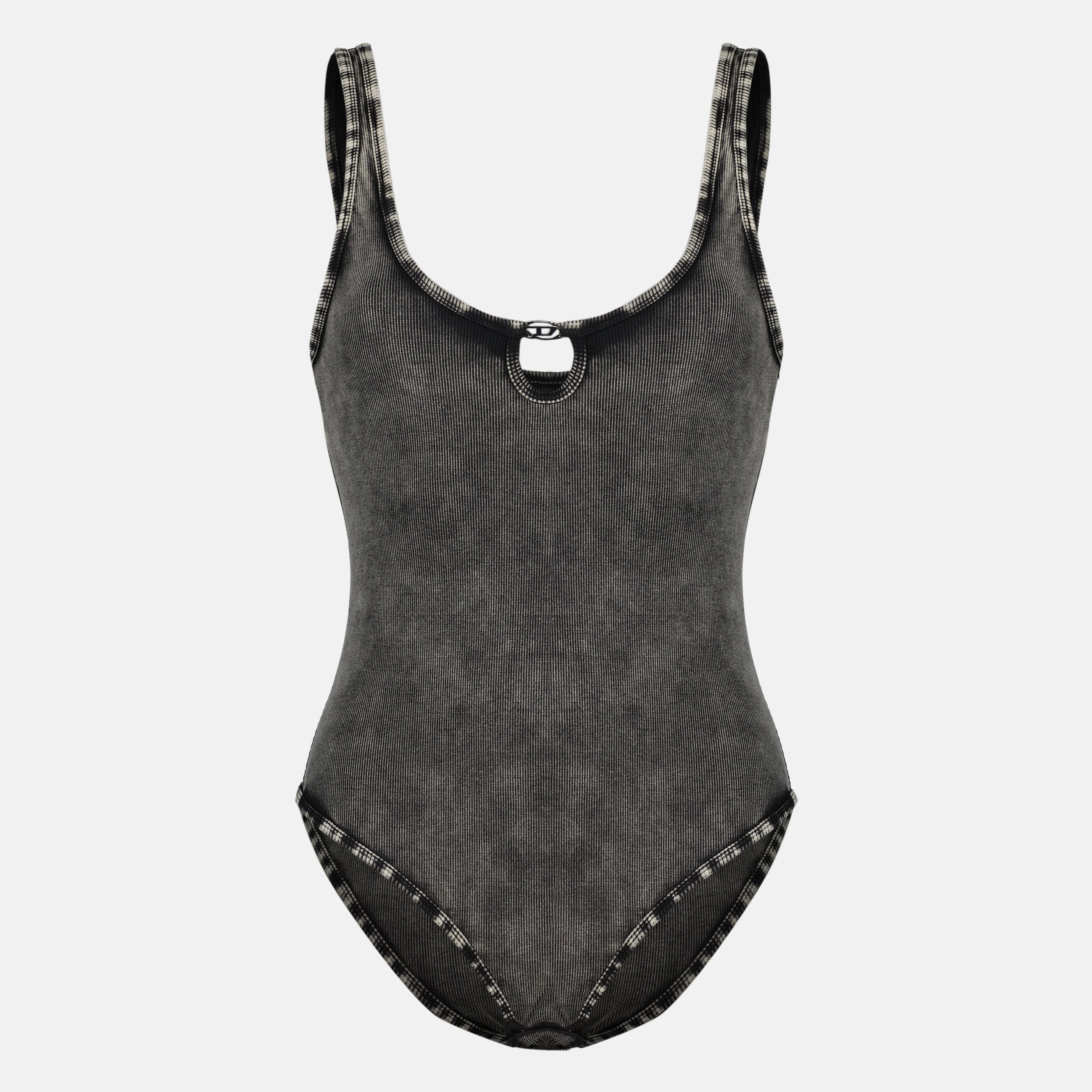 Image de l'article Body en coton Maura blanc de la marque Diesel pour Femme - Saison Printemps-Été 2026 - Vue de Face