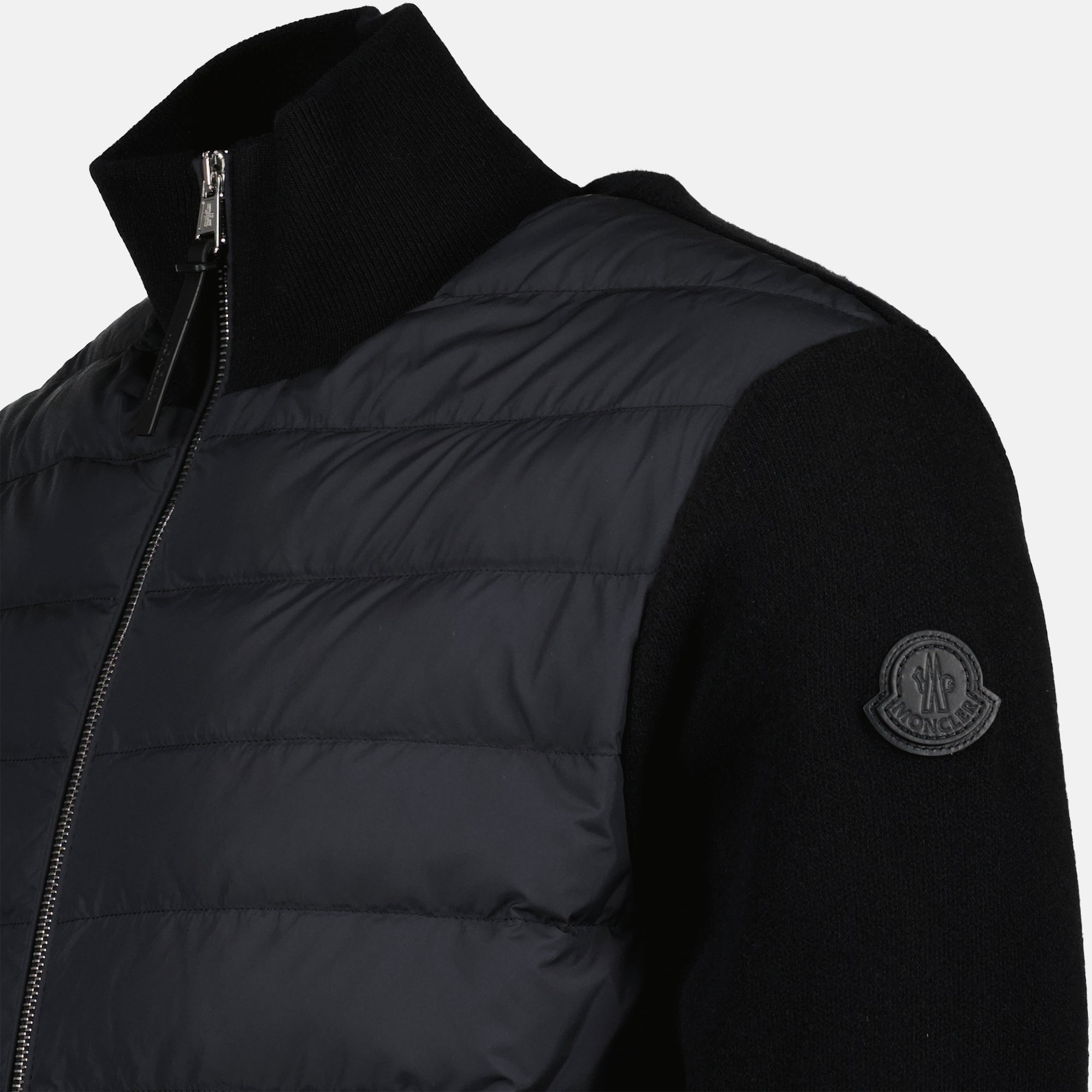 Jackets Two-tone padded jacket Moncler Black Homme
