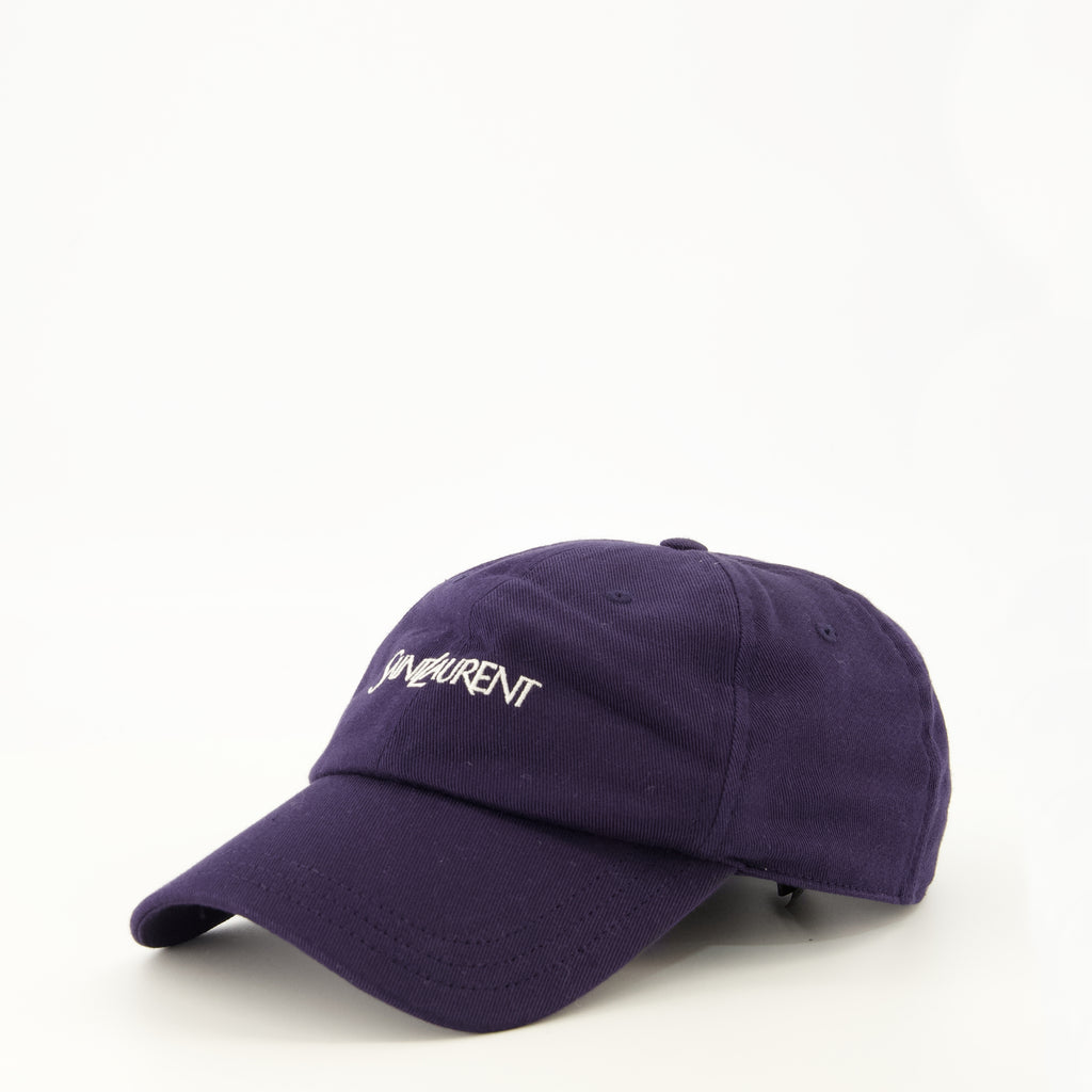 Chapeaux, casquettes et bonnets Casquette brodée bleu marine Saint Laurent Bleu foncé Homme