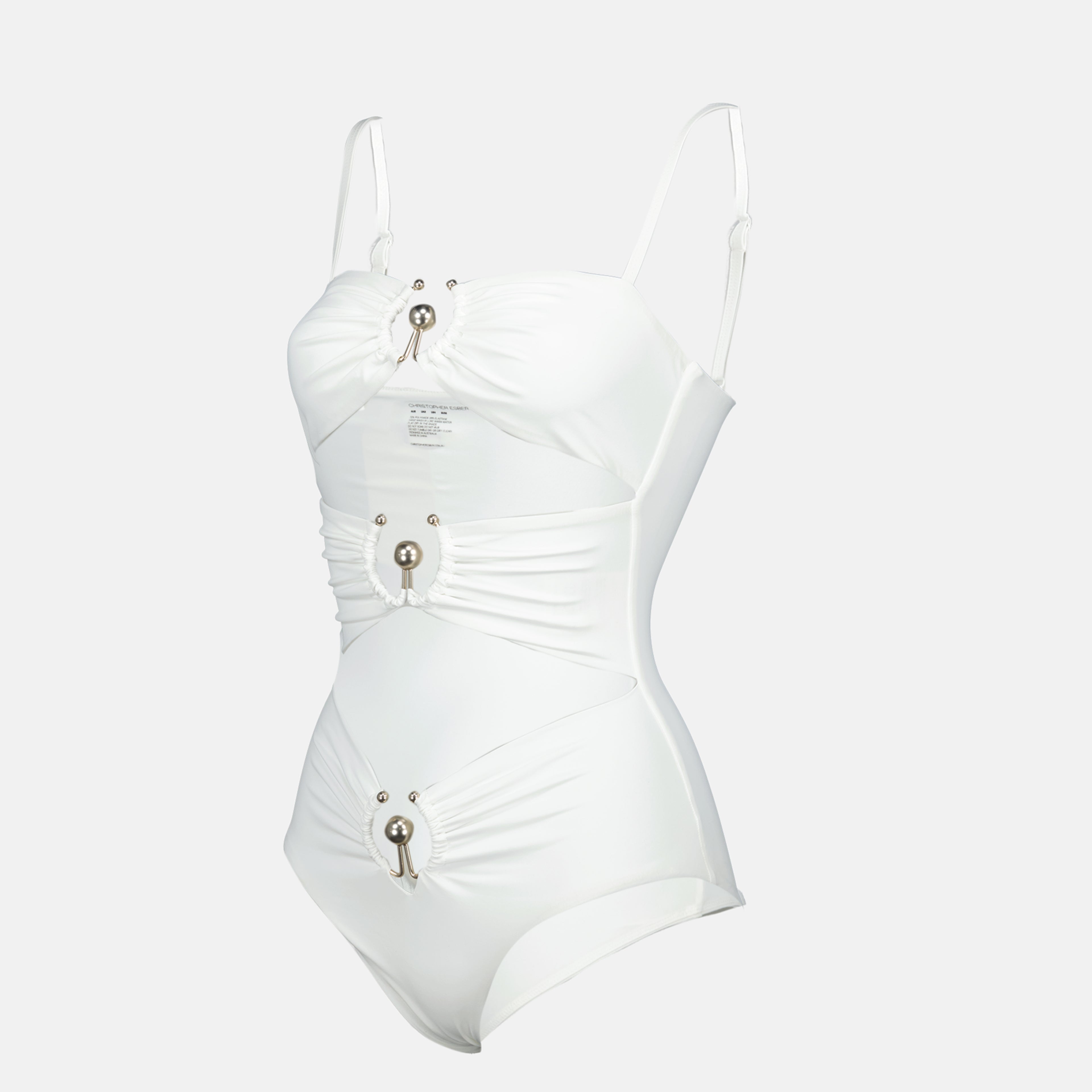 Beachwear Maillot une pièce Christopher Esber Blanc Femme