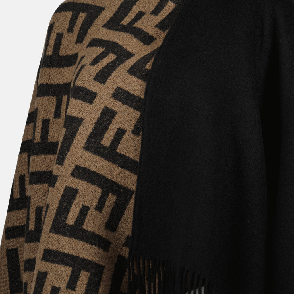 Vestes Poncho FF Fendi Marron Femme