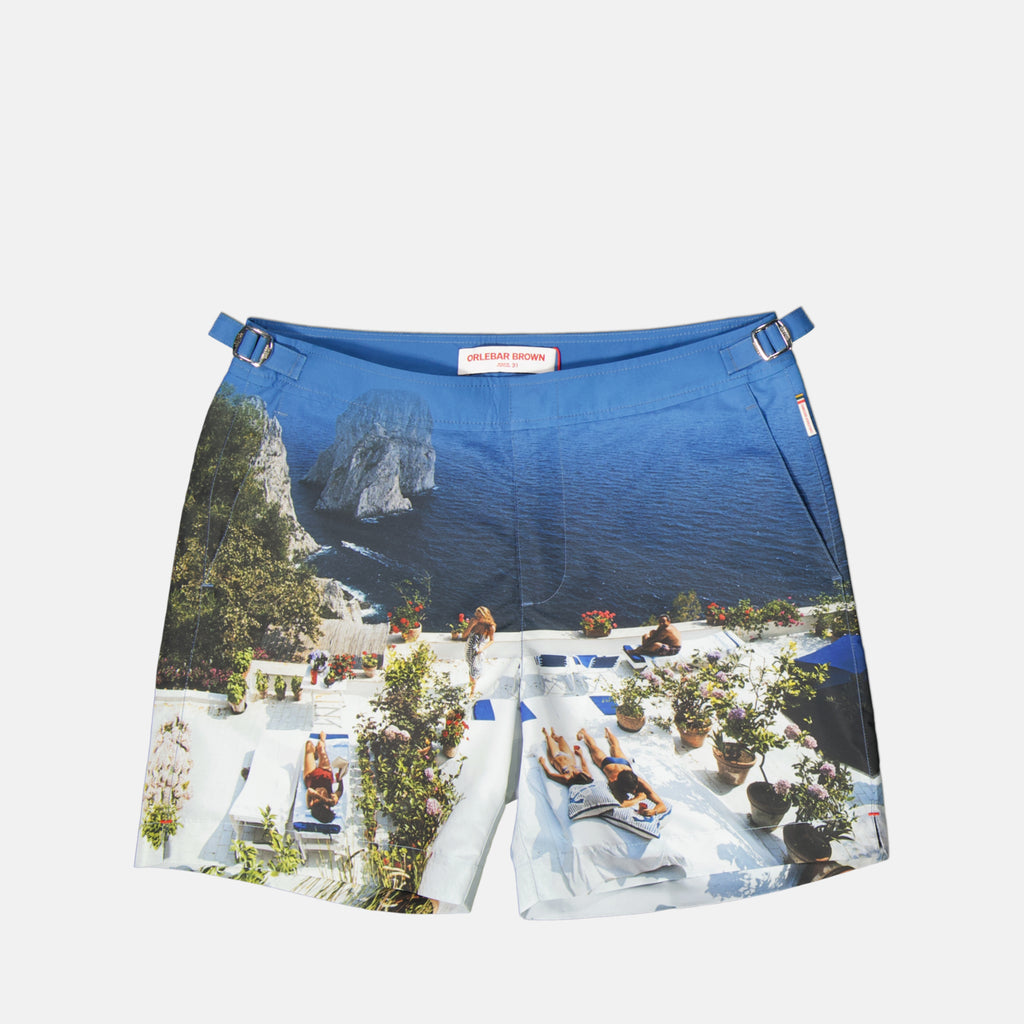 Beachwear Bulldog Photographic Swim Shorts Orlebar Brown Blue Homme