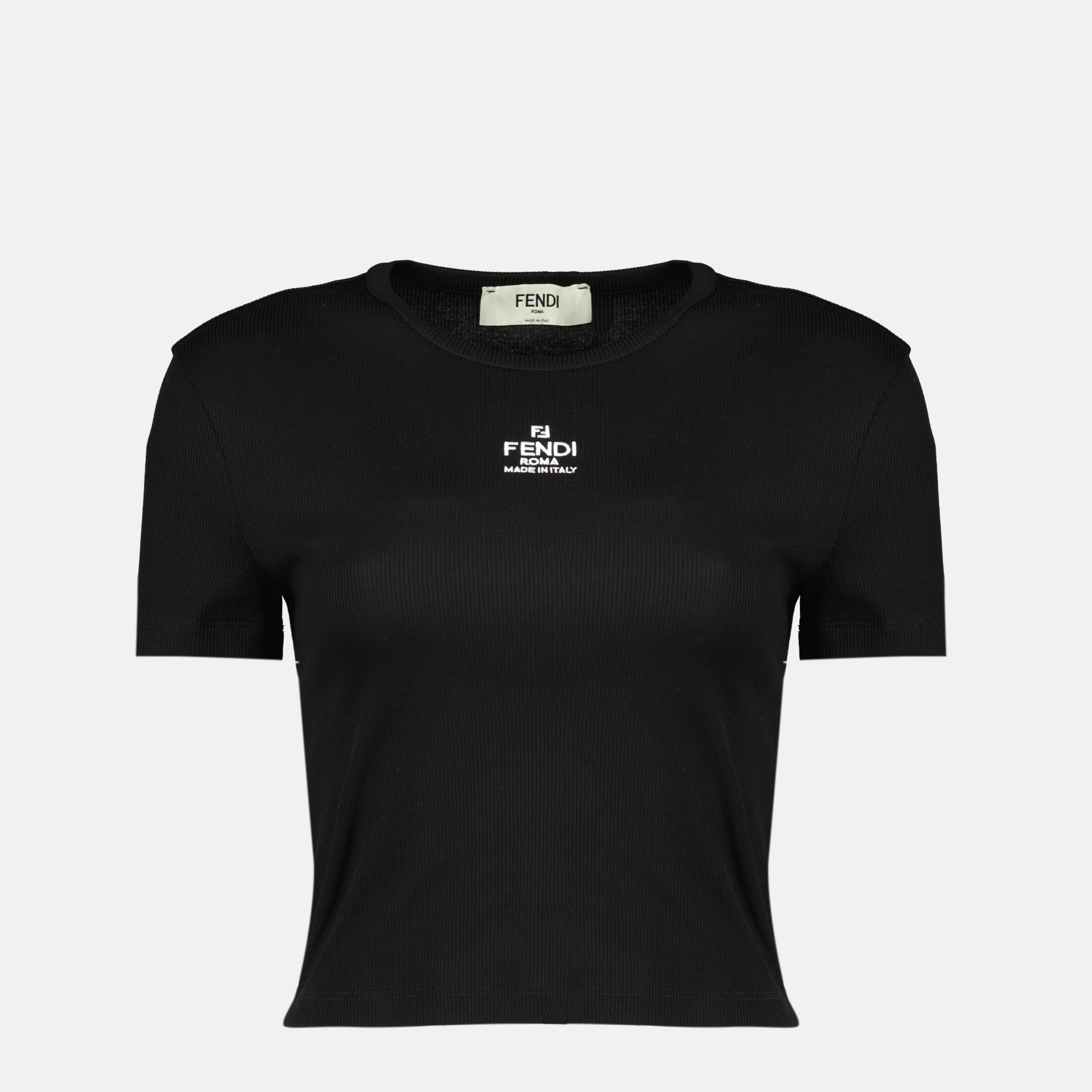 Image de l'article Haut court Fendi Roma noir de la marque Fendi pour Femme - Saison Printemps-Été 2026 - Vue de Face