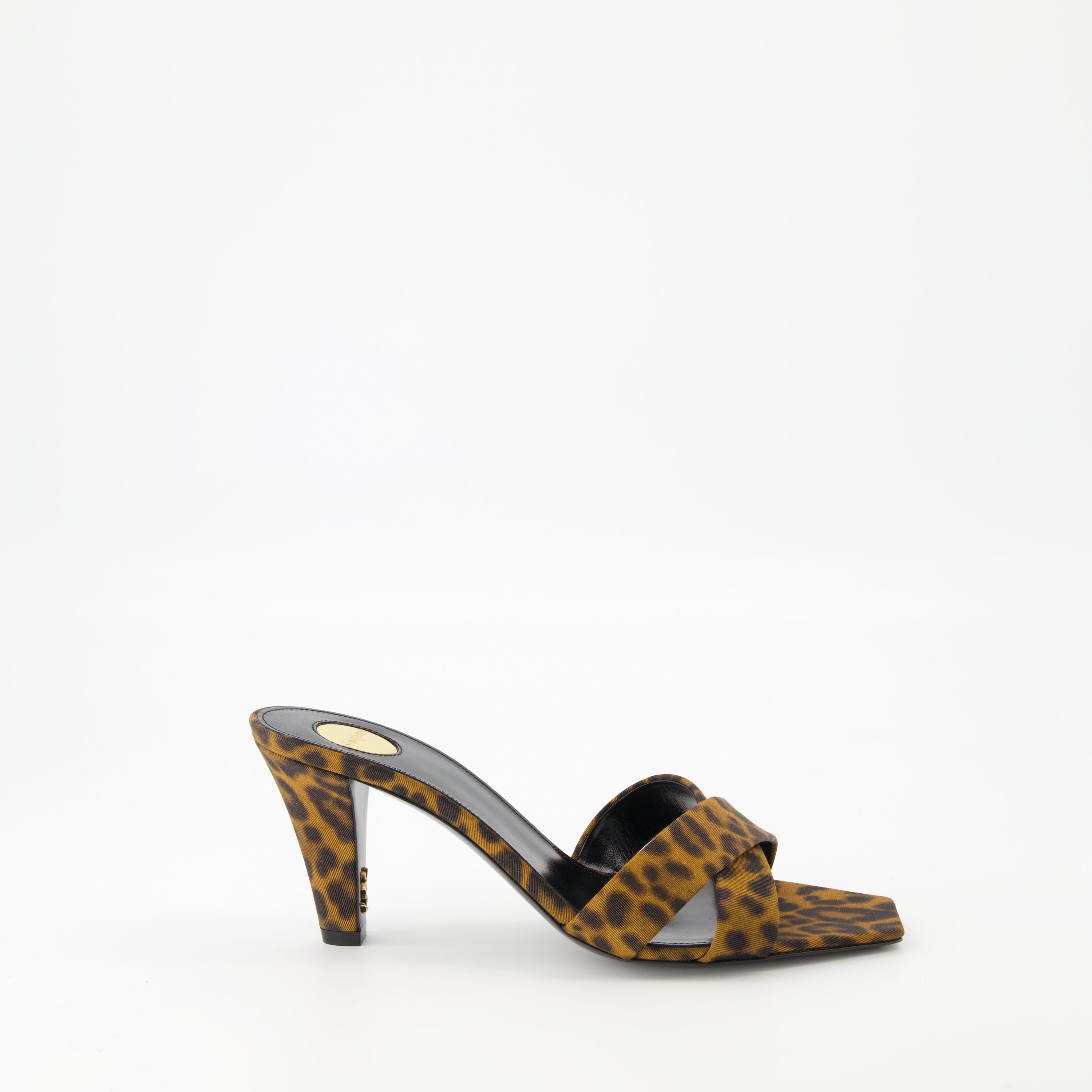 Offene schuhe Jill Absatzsandalen Saint Laurent Braun Femme