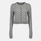 Imagem do artigo Cardigan Moon em lã da marca Marine Serre para Mulheres - Temporada Outono-Inverno 2025 - Vista Frontal