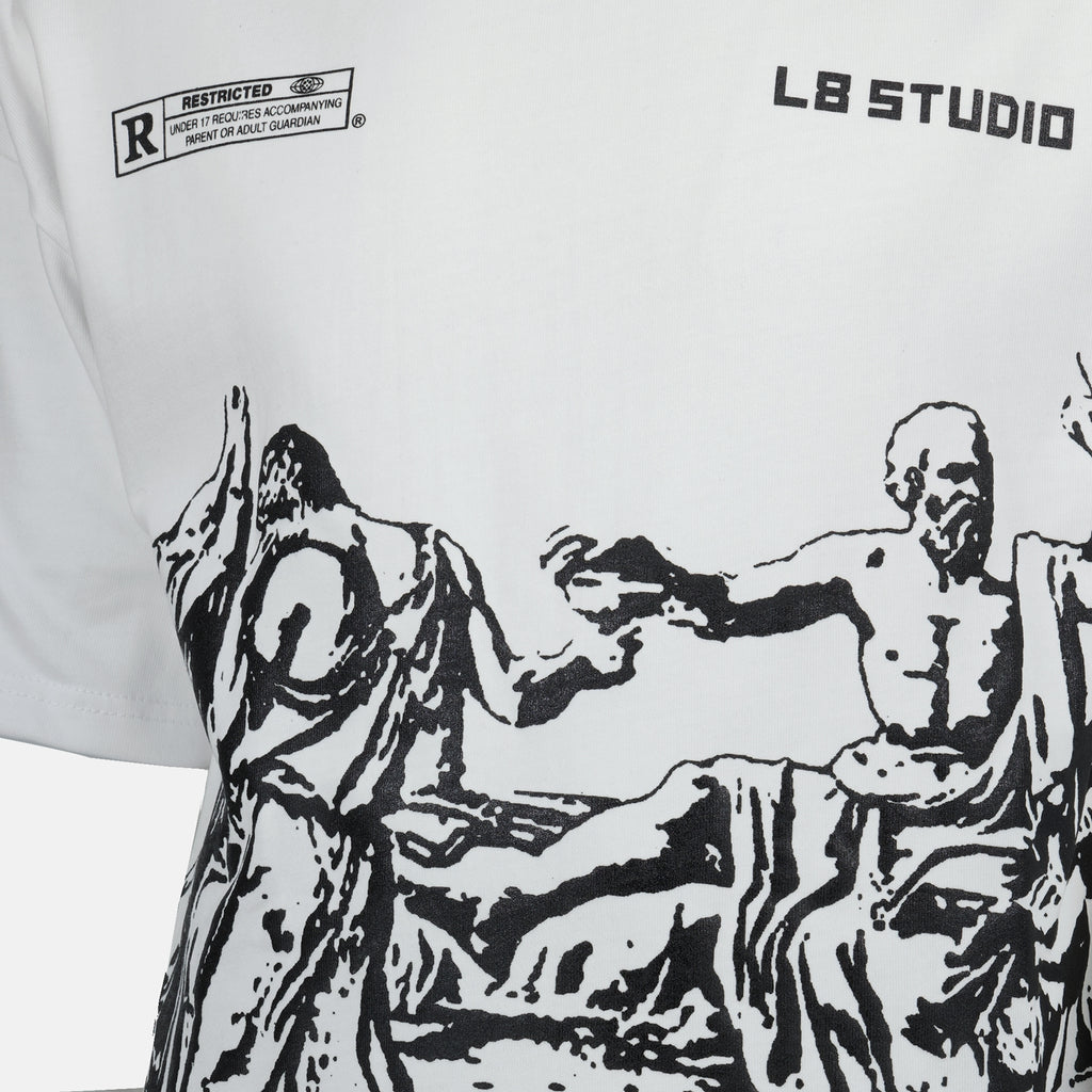 T-shirts T-shirt Socrate L8 Studio Blanc Homme