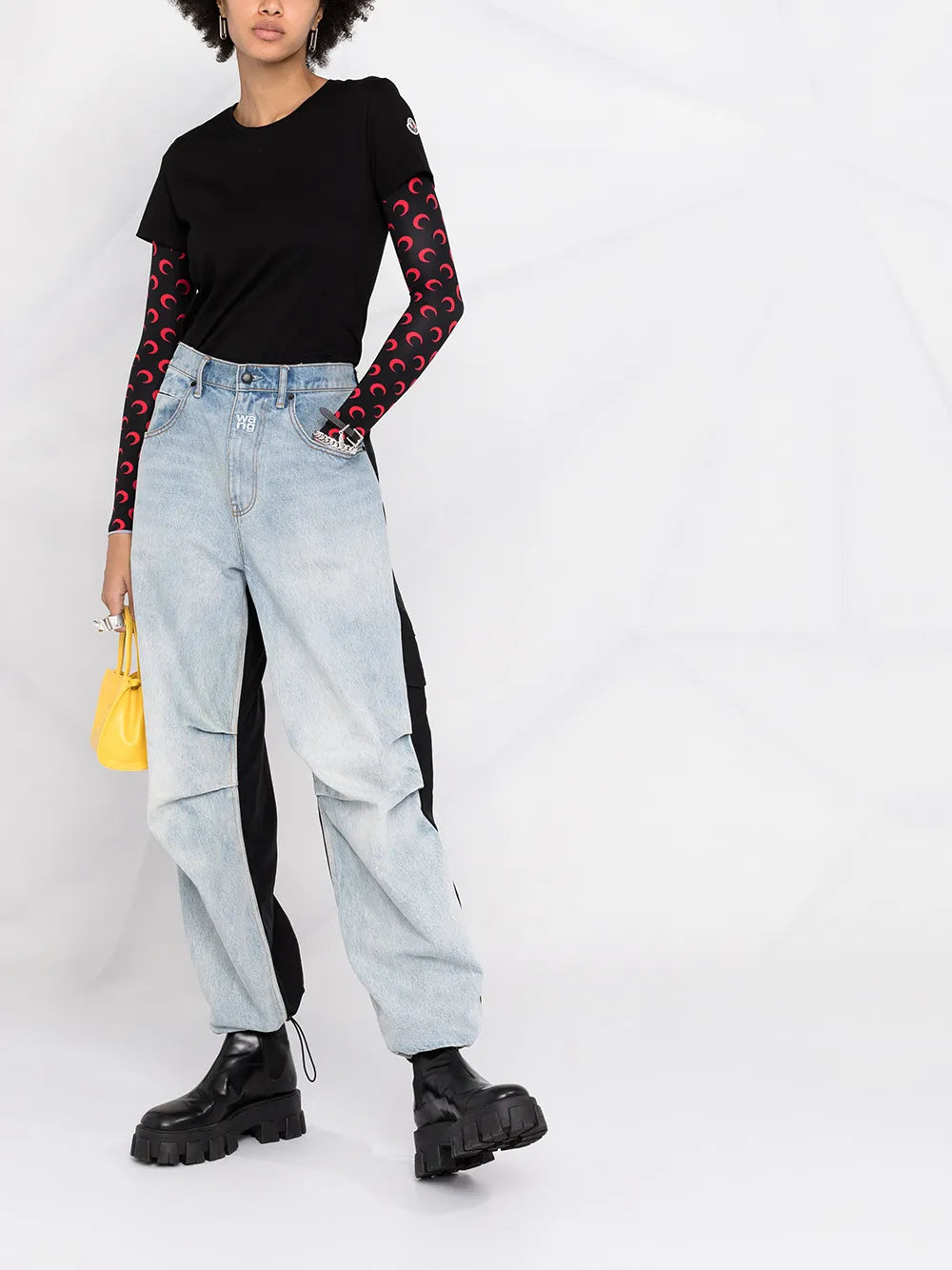 T-shirts T-shirt à logo Moncler Noir Femme