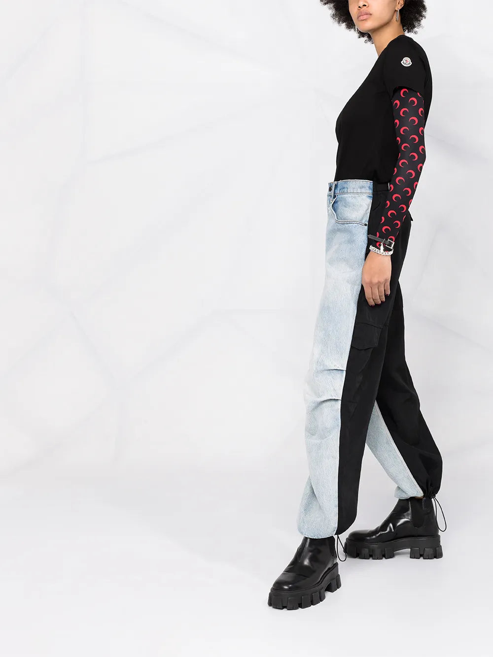 T-shirts T-shirt à logo Moncler Noir Femme