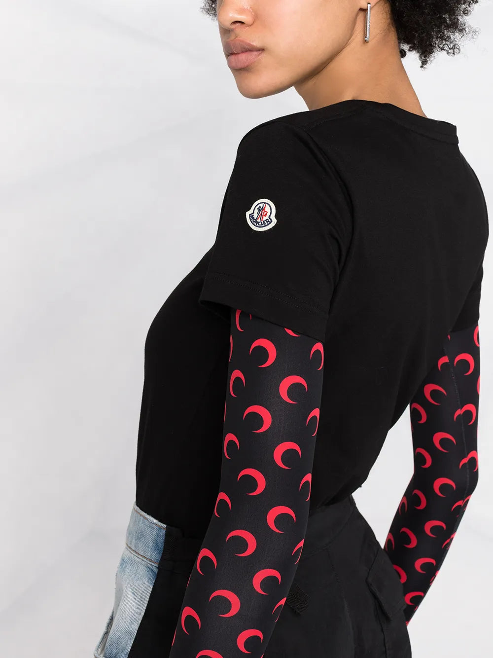 T-shirts T-shirt à logo Moncler Noir Femme