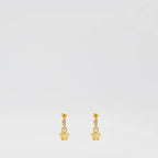 Jewelry La Medusa Hoop Earrings with Crystals Versace Gold Femme