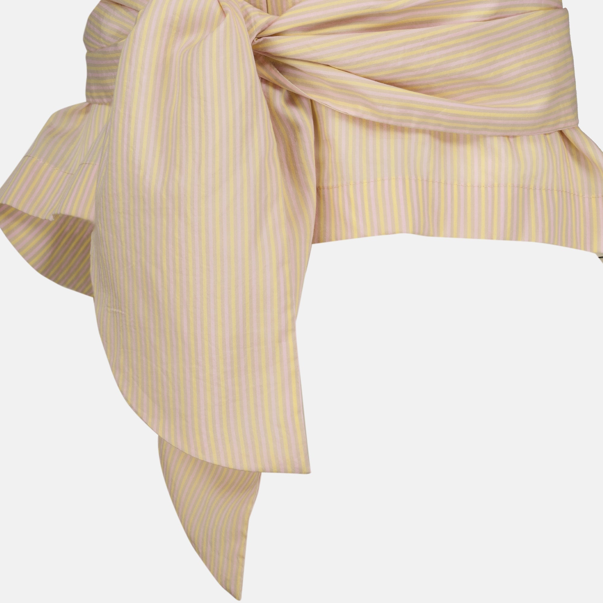 Chemises Camisa Beige de Seda con Corbata Patou Rose Femme