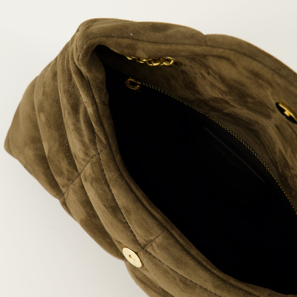 Sacs à main et épaule Borsa Giocattolo Loulou Puffer Saint Laurent Marron Femme