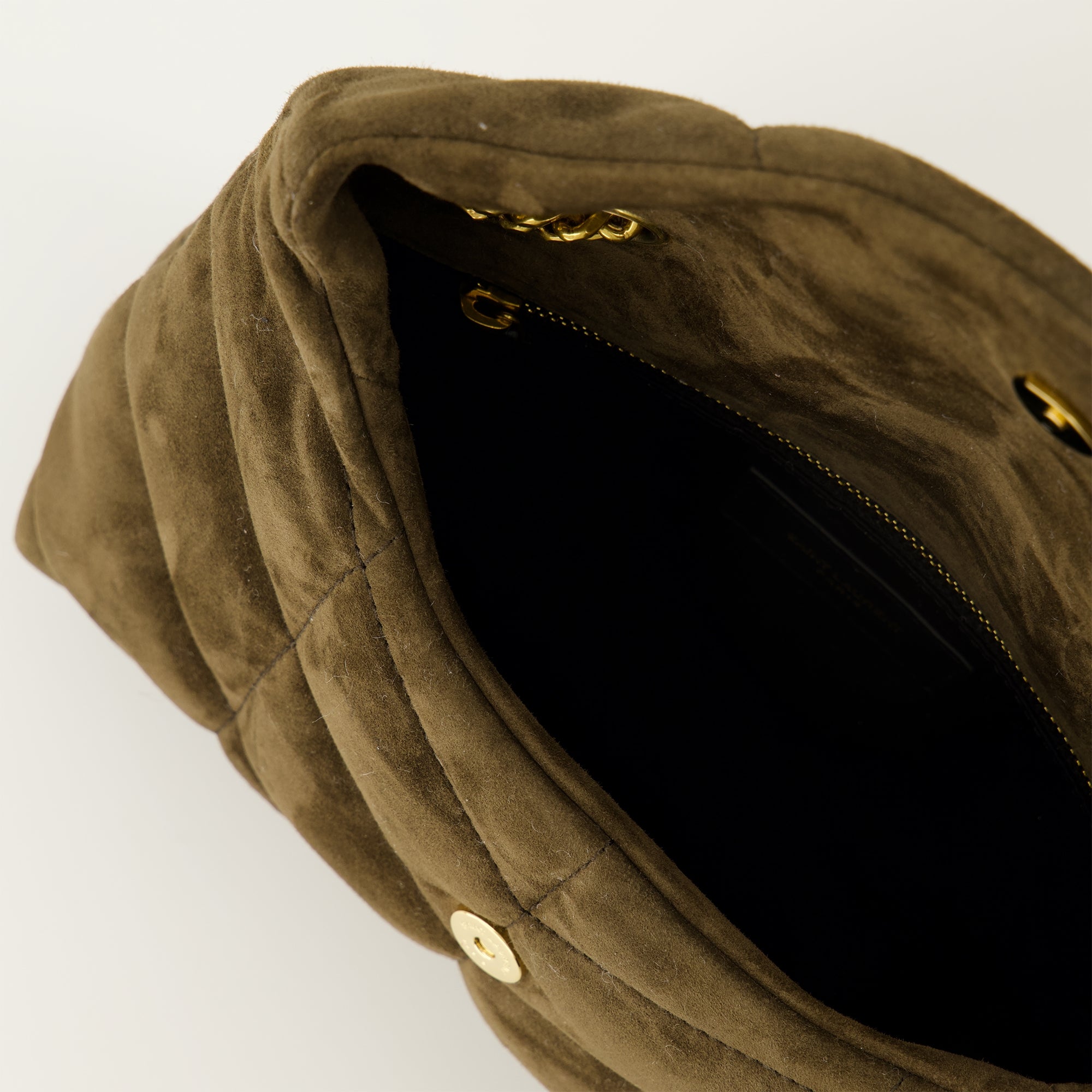 Sacs à main et épaule Borsa Giocattolo Loulou Puffer Saint Laurent Marron Femme