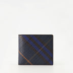 Petite maroquinerie Check Wallets Burberry Bleu foncé Homme