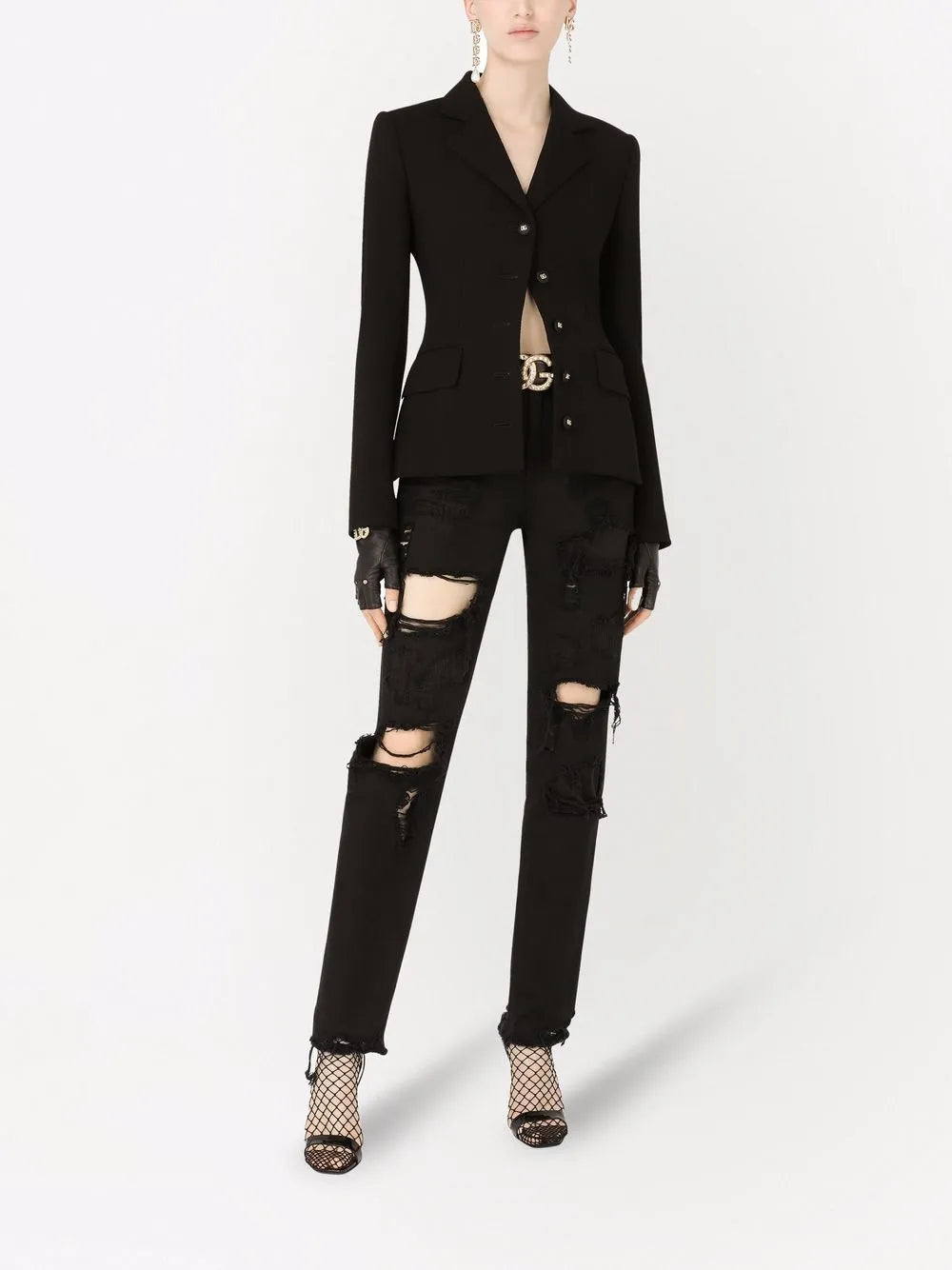 Pants Black Straight Jeans Dolce & Gabbana Black Women