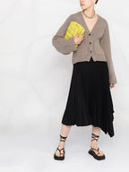 Maglieria Cardigan Scarlatto Khaite Marrone Femme