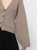 Maglieria Cardigan Scarlatto Khaite Marrone Femme