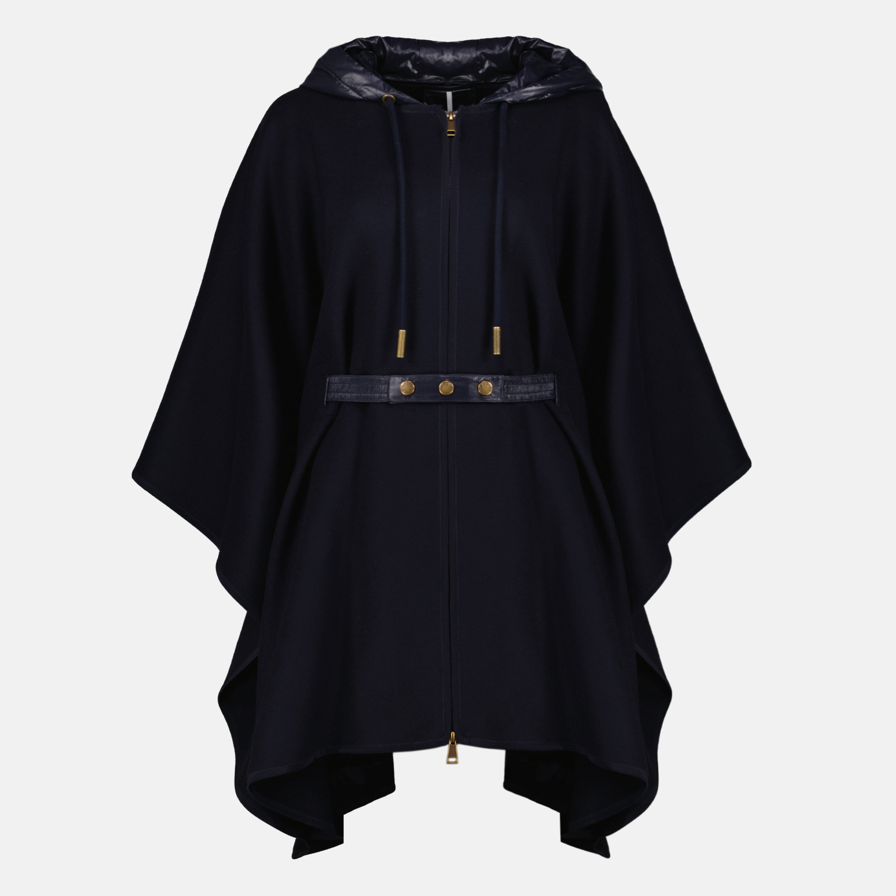 Vestes Capa de Lana Azul Marino Moncler Bleu foncé Femme